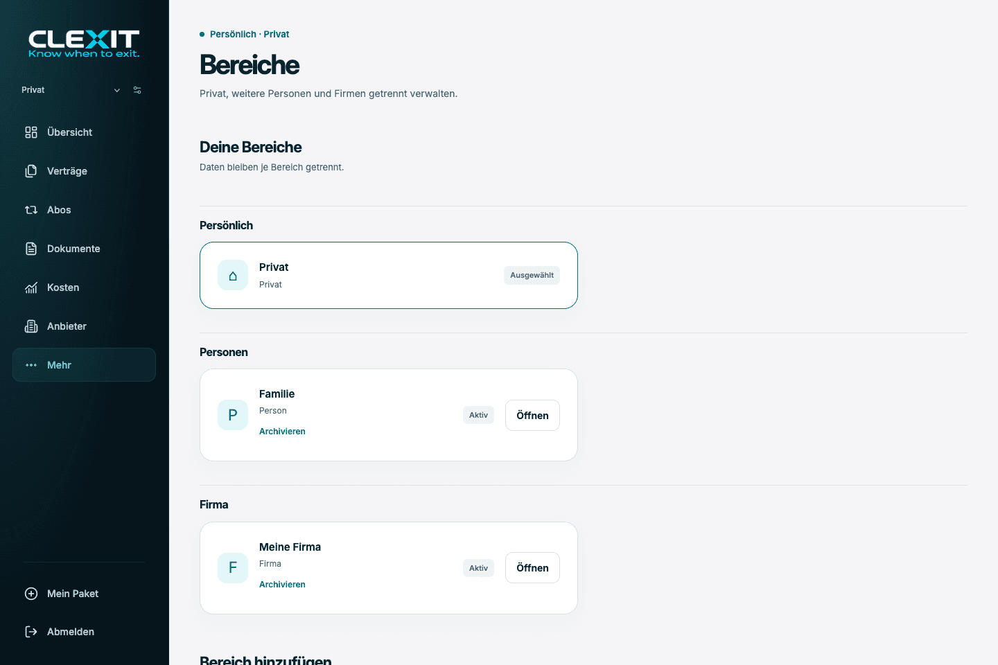 Promotion-Website, Admin-Dashboard und App-Oberflächen Galerie 2