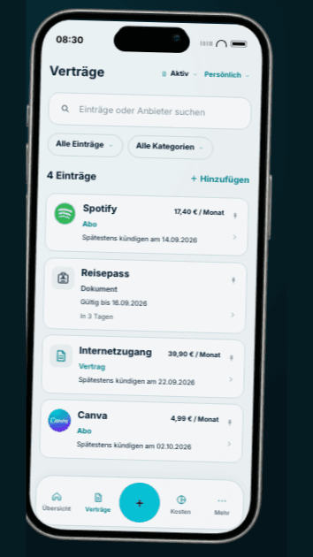 CLEXIT Website & App Mobile Ansicht 3