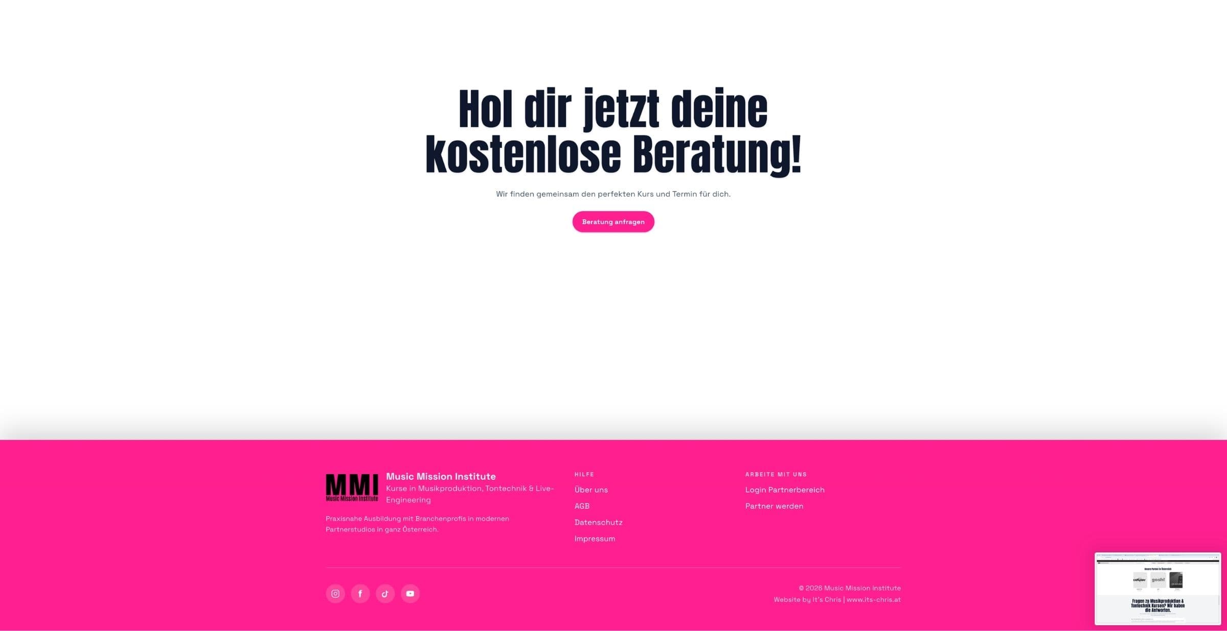 Designsystem und Seitenaufbau der Kursplattform Galerie 4