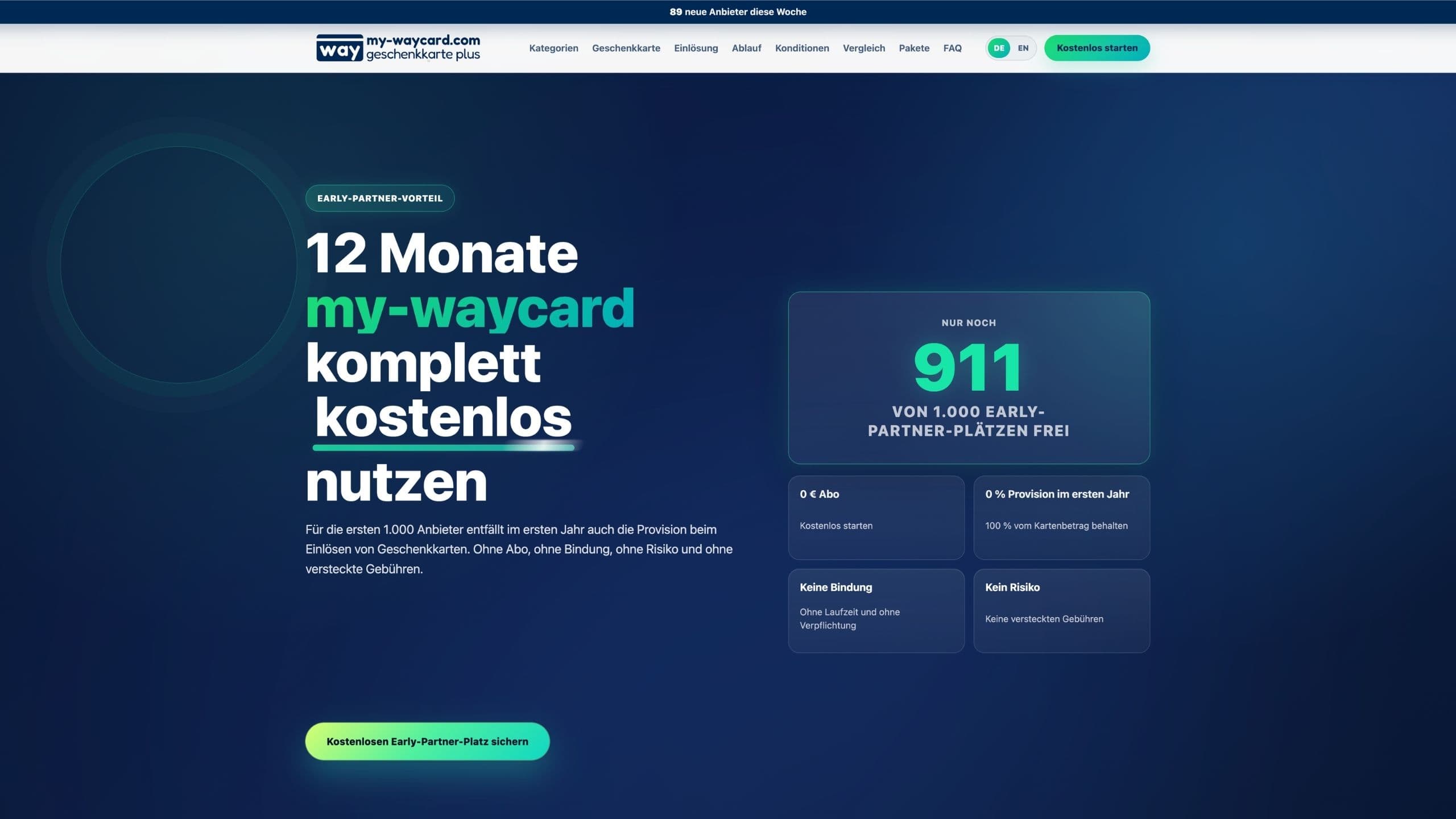 Anbieter-Akquise-Landingpage für my-waycard Desktop Ansicht 2
