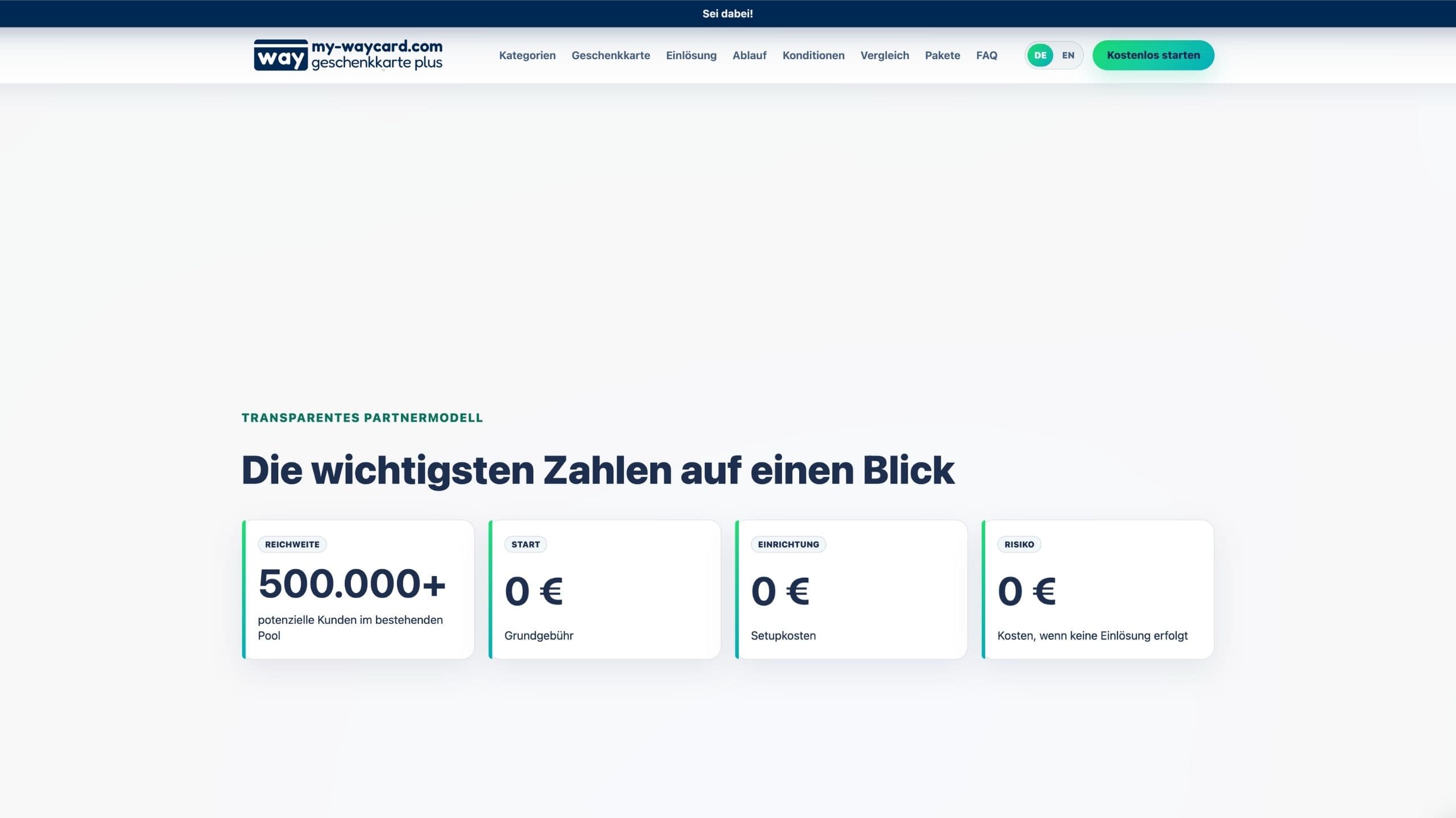 Anbieter-Akquise-Landingpage für my-waycard Desktop Ansicht 3