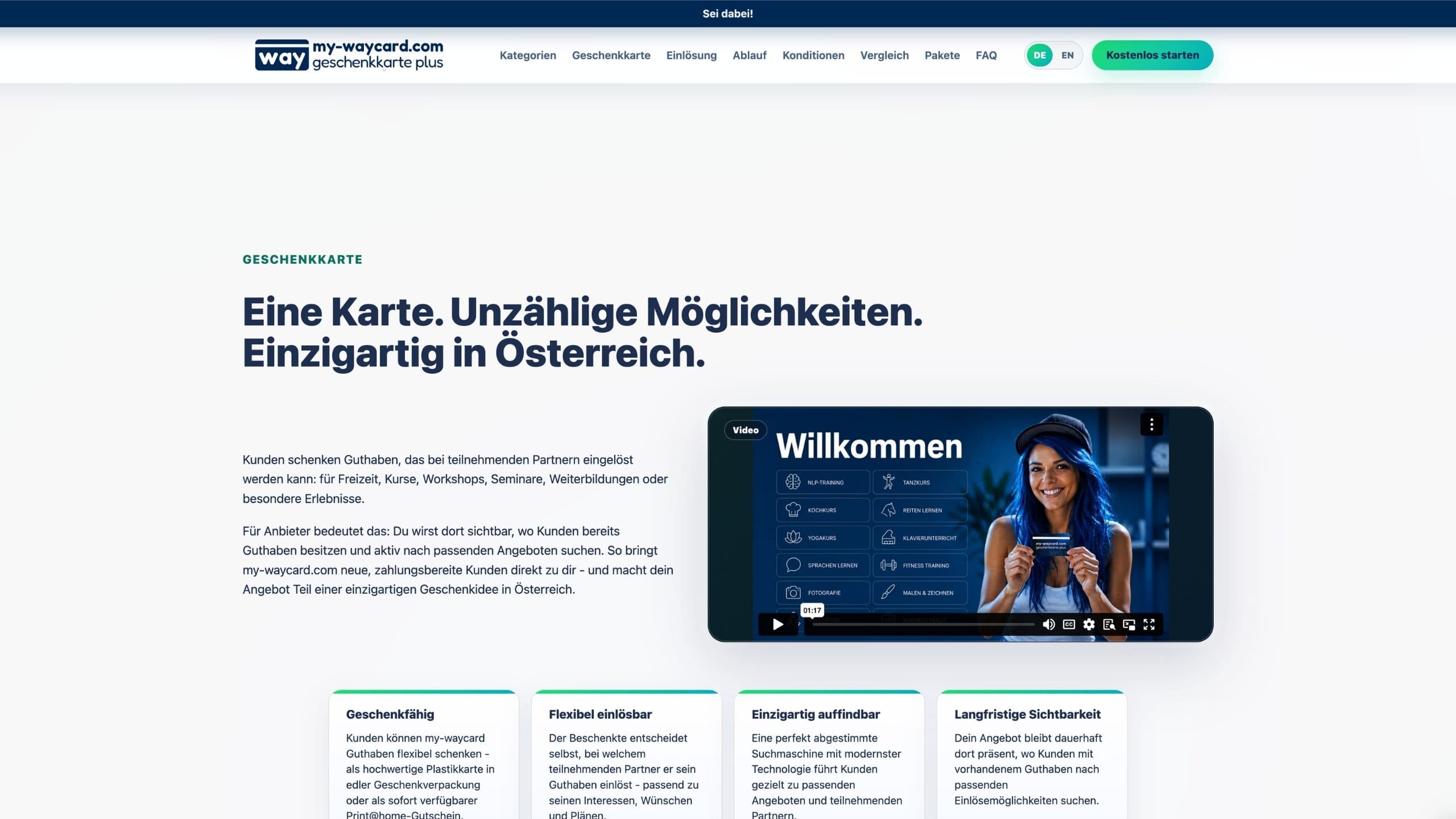 Anbieter-Akquise-Landingpage für my-waycard Desktop Ansicht 5