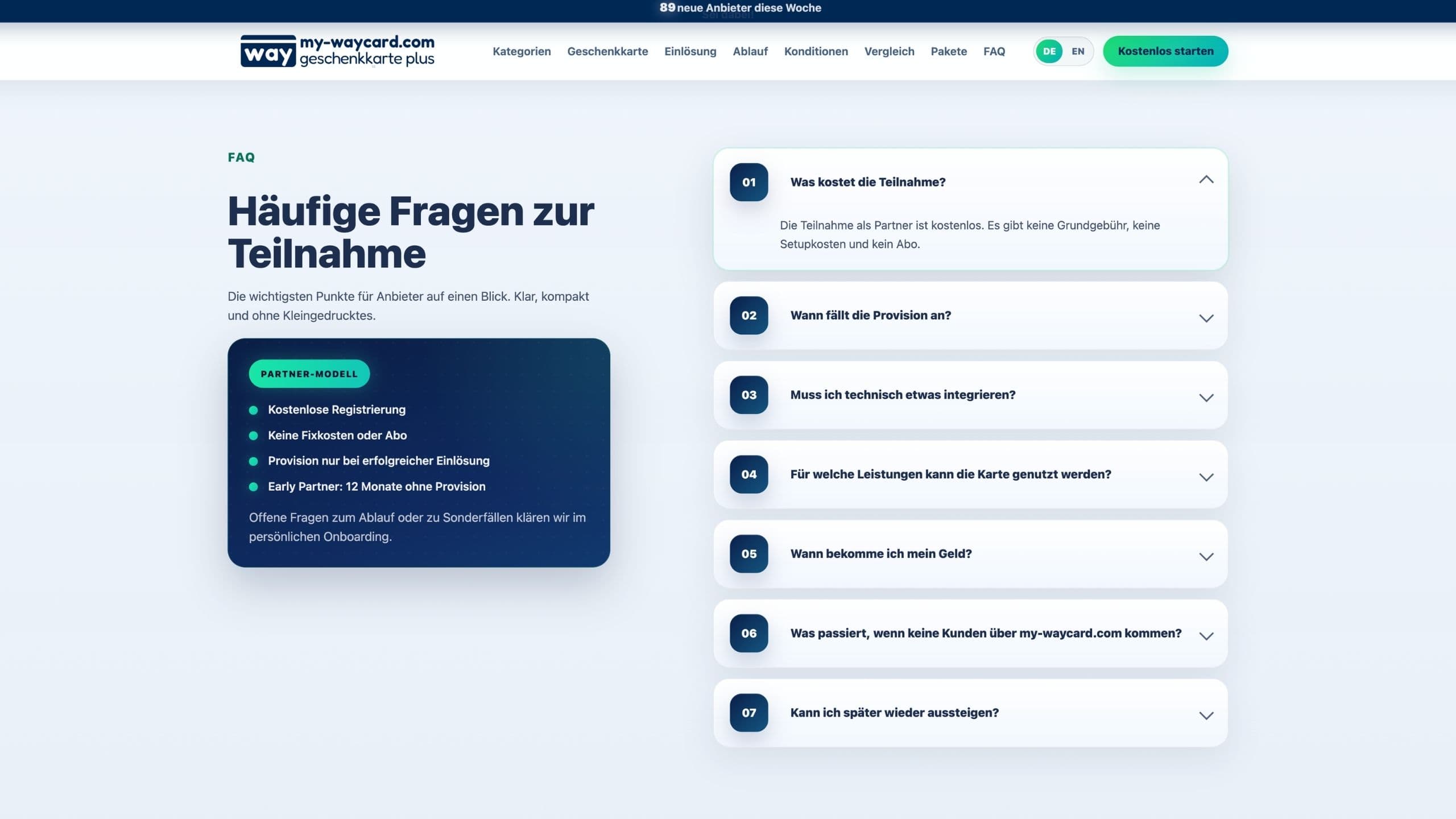 Seitenaufbau, Nutzenkommunikation und Conversion-Funnel Galerie 8